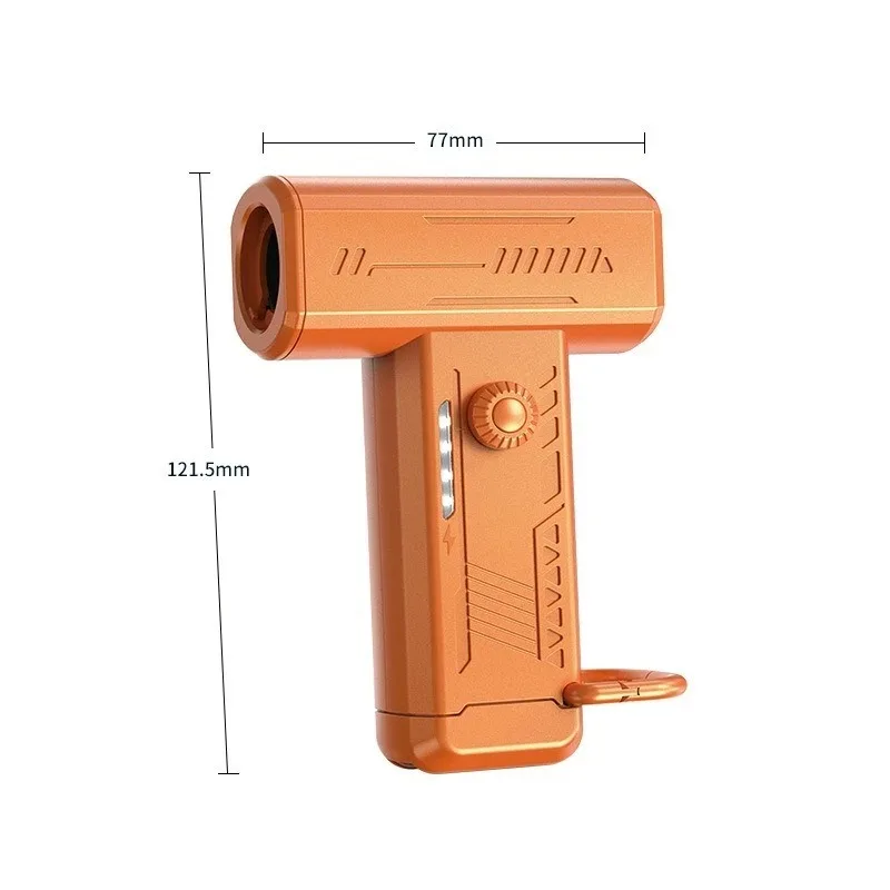 BIESUO High-Speed Turbo Fan 130,000 RPM Mini Handheld Dust Blower with LED Light, Portable Outdoor Camping Fan, Powerful Cooling