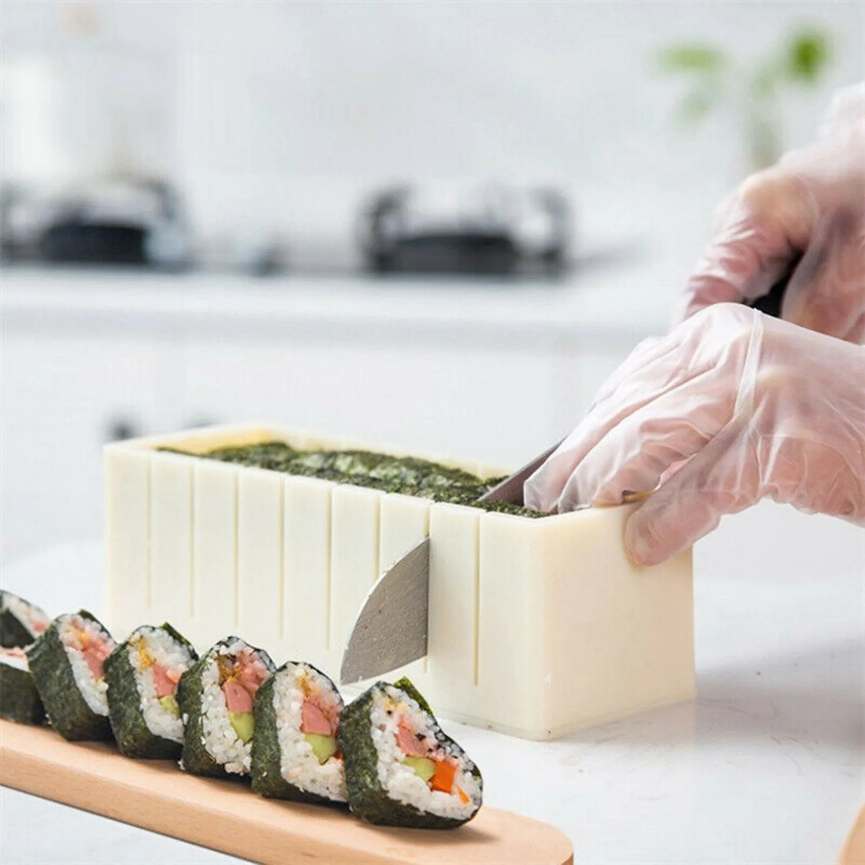 Y50A-2X Sushi Maker Rice Mold Japanse Cake Mold Multifunctionele Mould Sushi Making Kit Square Sushi Mold B