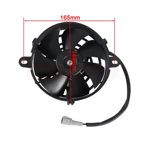 Imagen 2 del producto Ventilador de refrigeración Universal para radiador de motocicleta, potencia pequeña y gran volumen de aire para KTM, HONDA, YAMAHA, KAWASAKI, SUZUKI, GasGas Bike