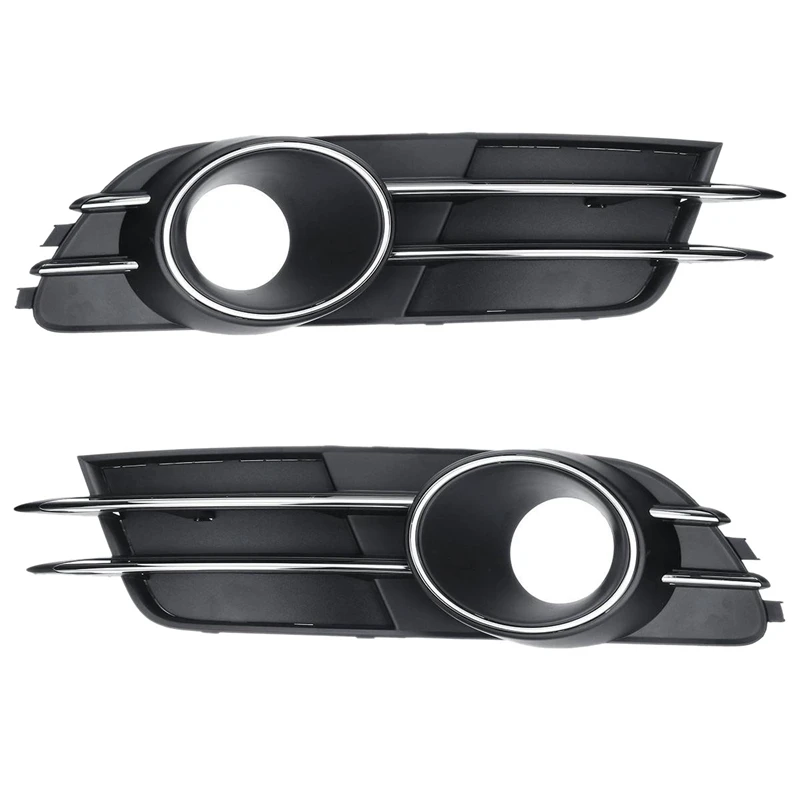 Car Front Bumper Fog Light Ventilation Grille Lampshade For  A6 C7 2011 2012 2013 2014 2015 2016 2017