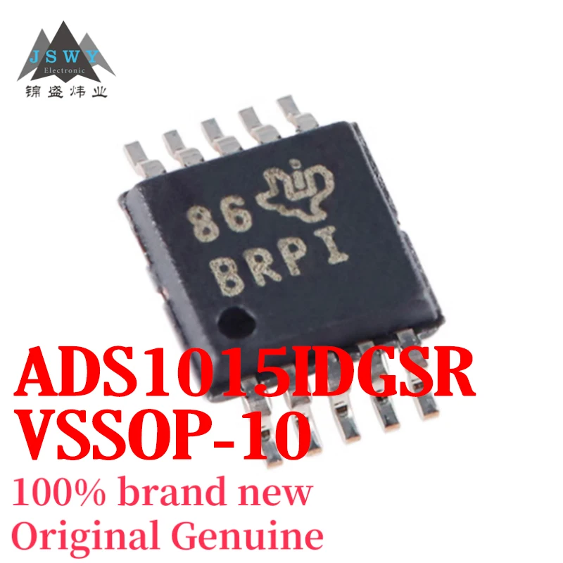 

(5/50pcs) ADS1015IDGSR ADS1015 Silk Screen BRPI VSSOP-10 Analog-to-Digital Converter Chip Brand New Authentic Free Shipping