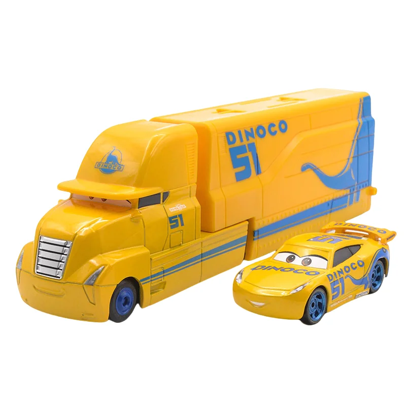 Auto-Spielzeug Lightning McQueen Jackson Storm Chick Hicks Druckguss-Container-LKW Metall-Legierung Modellauto Peripheres Spielzeug Geburtstagsgeschenke