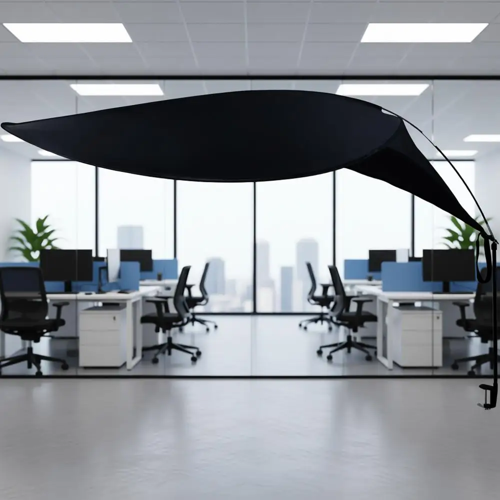 

Light-Sensitive Desk Shade for Office Cubes