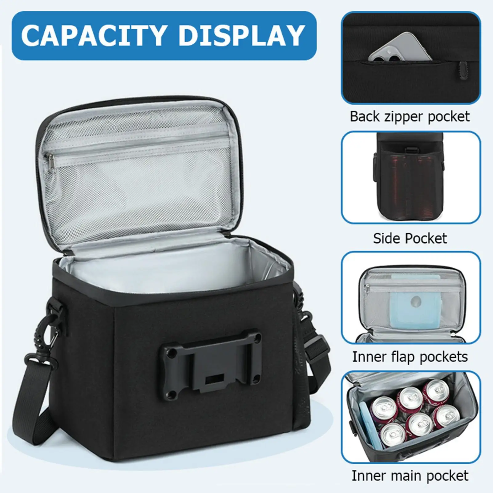 

Сумка на руль для велосипеда, большая термосумка на руль велосипеда, легкая многоразовая сумка-холодильник для хранения еды, аксессуары для велоспорта