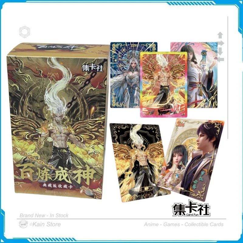Card.Fun Genuine Refining Gods Deluxe Edition Gold Foil Rainbow Hot Stamping Classic Anime Hobby Collectible Cards Gift