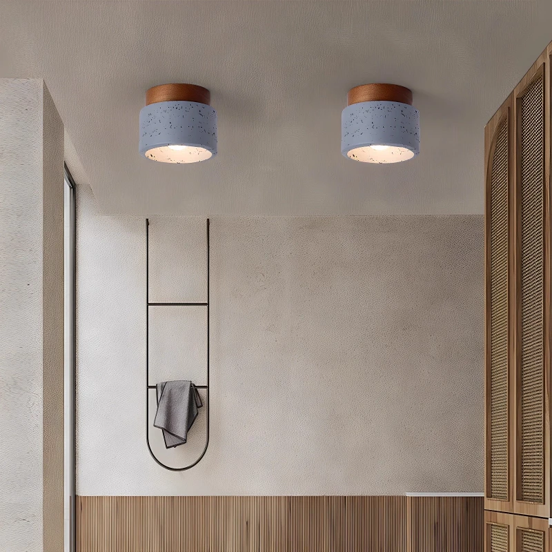 Japanese Style Antique Style Entrance Ceiling Light Creative Corridor Corridor Corridor balcony Foyer Yellow Cave Stone Light