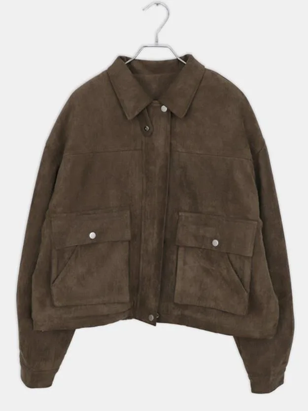 Women's Winter Thiened Suede Jaet Double ket Retro Versatile Cotton Coat Warm Faionable Small Size Friendly Outerwear