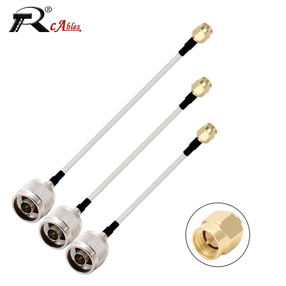 

RF Coaxial RG316 Cable SMA Male to N Male Connector Extension Cable Copper Feeder Wire for WiFi Network Card Router Antenna