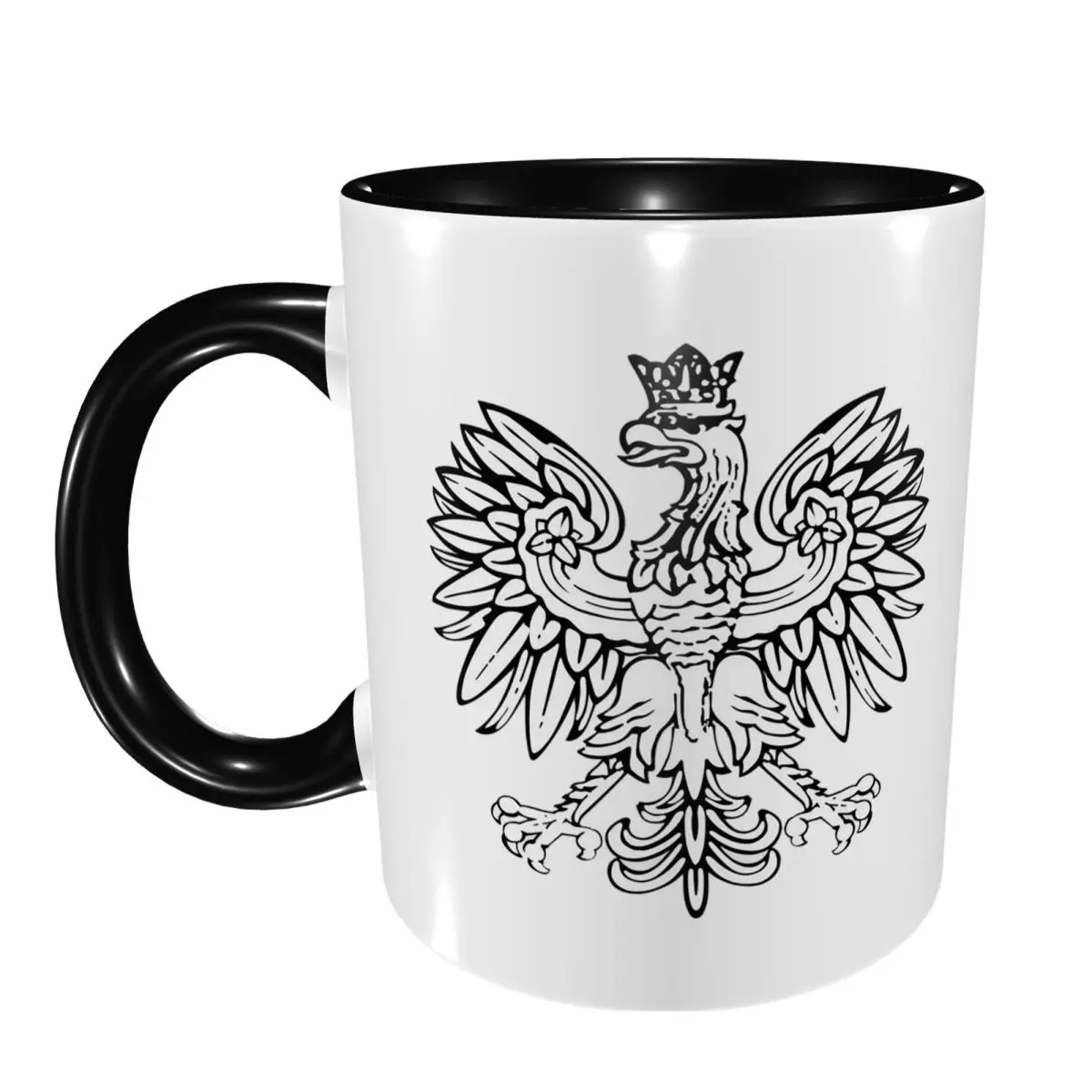 Polska Polish Eagle Mug Funny Ceramic Coffee Cups Tea Mugs Milk Cup Drinkware Gift for Friends