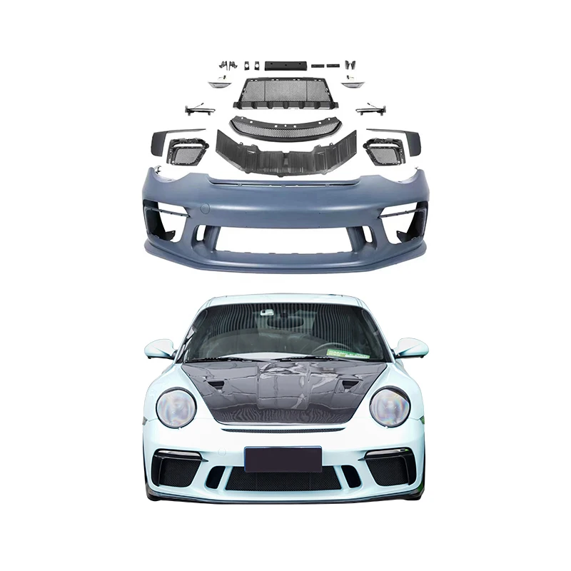 

STLF Car Upgrade Front Bumper with Surround Kit Equipped with Daytime Running Lights Bodykit for 997 991 GT3