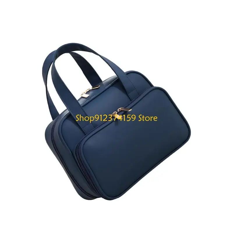 G5AE Simple Makeup Bag Handheld Cosmetic Bag Large Capacity Toiletry Bag Skincare Storage Bag Travel Wash Bag for Woman