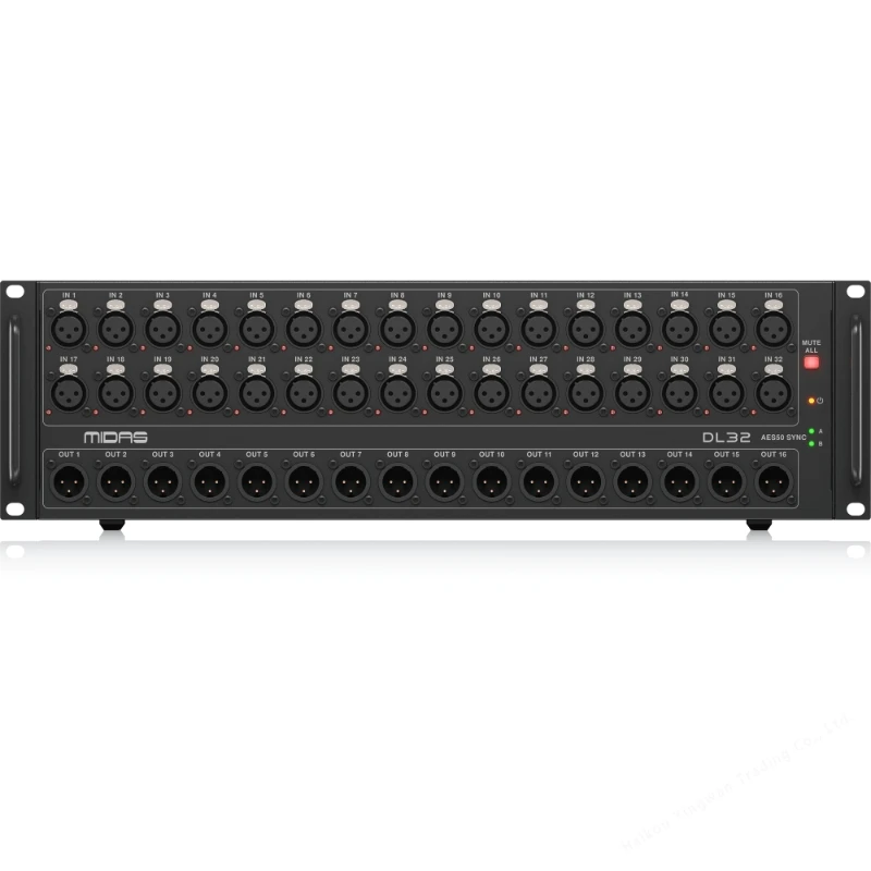 Midas DL32 32 Input, 16 Output Stage Box with 32 Midas Microphone Preamplifiers, ULTRANET and ADAT Interfaces