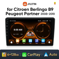 Car Radio Stereo Android 13 CarPlay For Citroen Berlingo 2 B9 Peugeot Partner 2008-2022 Multimedia Video Player GPS Autoradio HU
