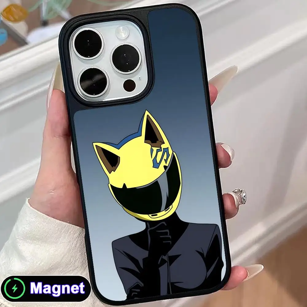 

Anime Durarara Phone Case for iPhone 17 16 15 14 13 12 11 Air Pro Max Plus Matte Surface Magsafe Cover