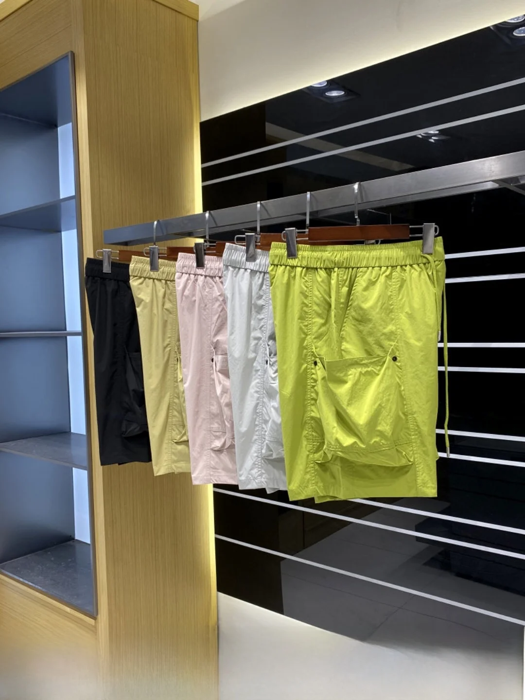Summer Dopaamine Quick Dry Breathable Stand Collar Outdoor Men's Shorts Casual Loose Fit Polyester Fiber Urban Fashion
