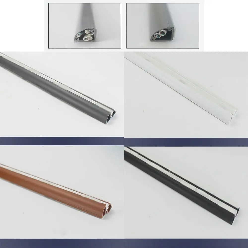 Anti-extrusion Floor Cord Cover Self-Adhesive Durable Extension Wiring Duct Protector Triangle Power Cable Protector