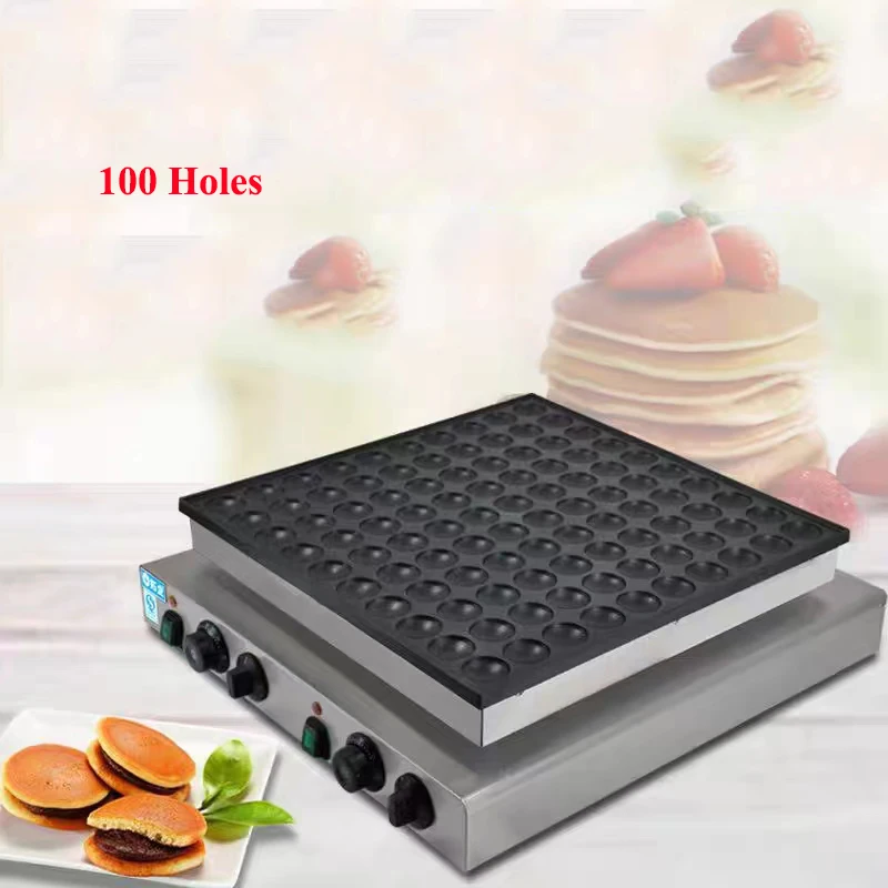 

Muffin Maker Commercial Round Waffle Furnace Nonstick Coating Baking Snack Equipment 100 Hole Roasted Saudi Cake Machine