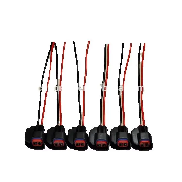 2/4/6/8/10/20/50/100 Pcs EV6 EV14 Fuel Injector Connector Wiring Plugs Clips Pigtail Cut & Splice Harness cable wire For LS2 LS3