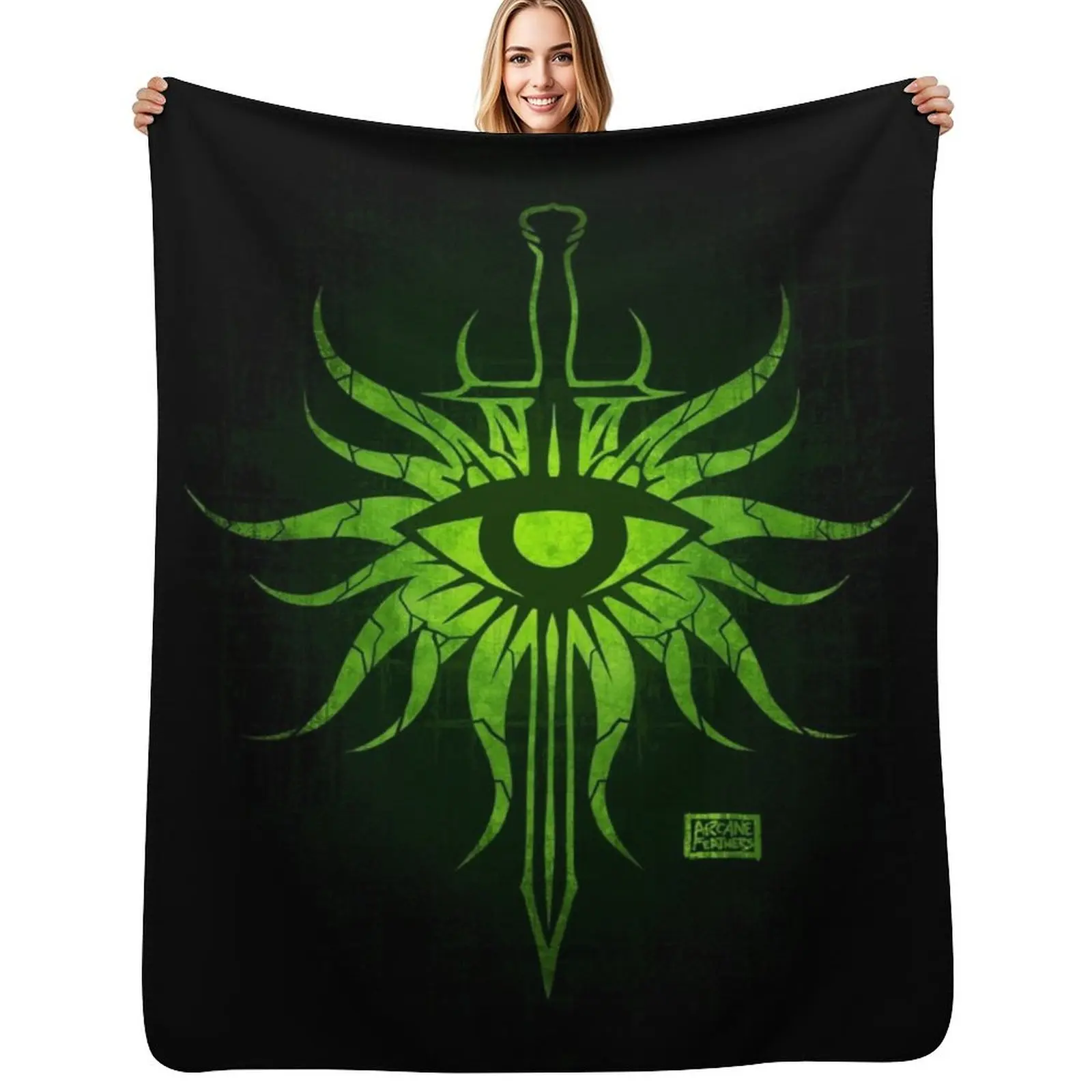 Dragon Age Inquisition Throw Blanket Ultra Plush Cozy Blanket for Napping Sleeping