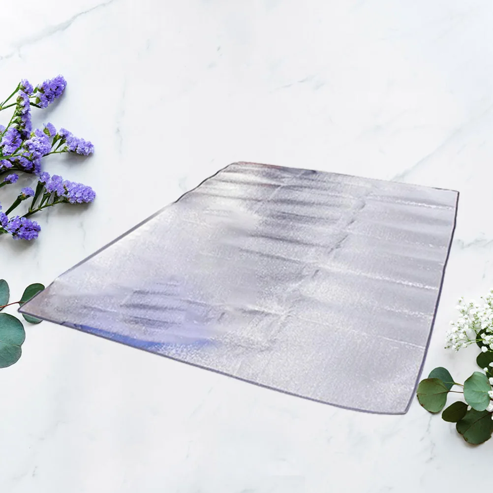 

Waterproof Double Sides Aluminum Foil Picnic Mat Silver 2m Lightweight Portable Camping Mat Multipurpose Picnic Pad for Outdoor