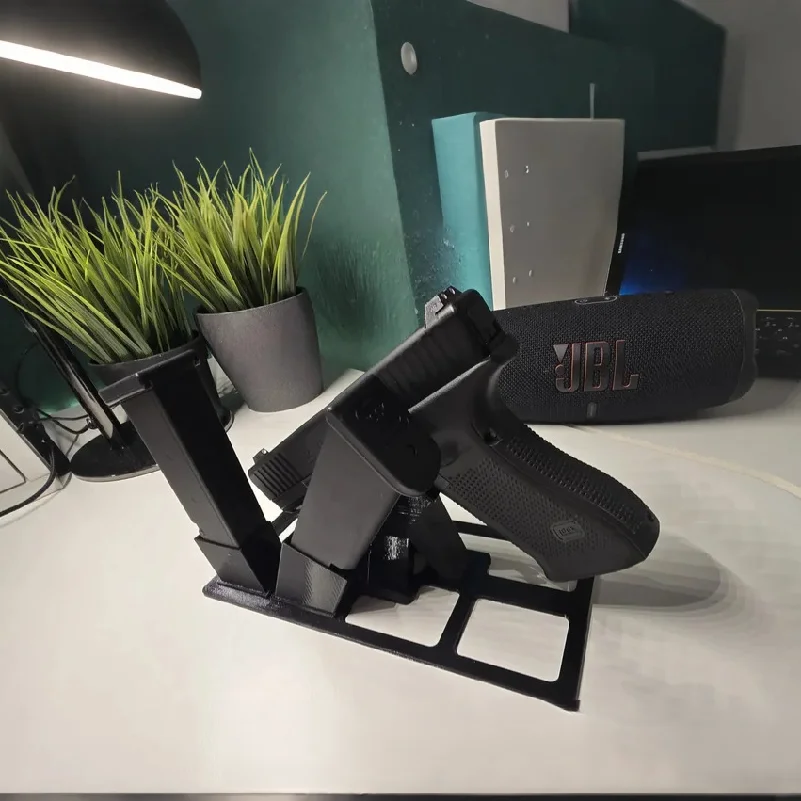 Tactical P Display Stand Shooting Pistol Ornaments Props Safe Storage Bracket Magazine Position Fixed Collection Decoration Rack
