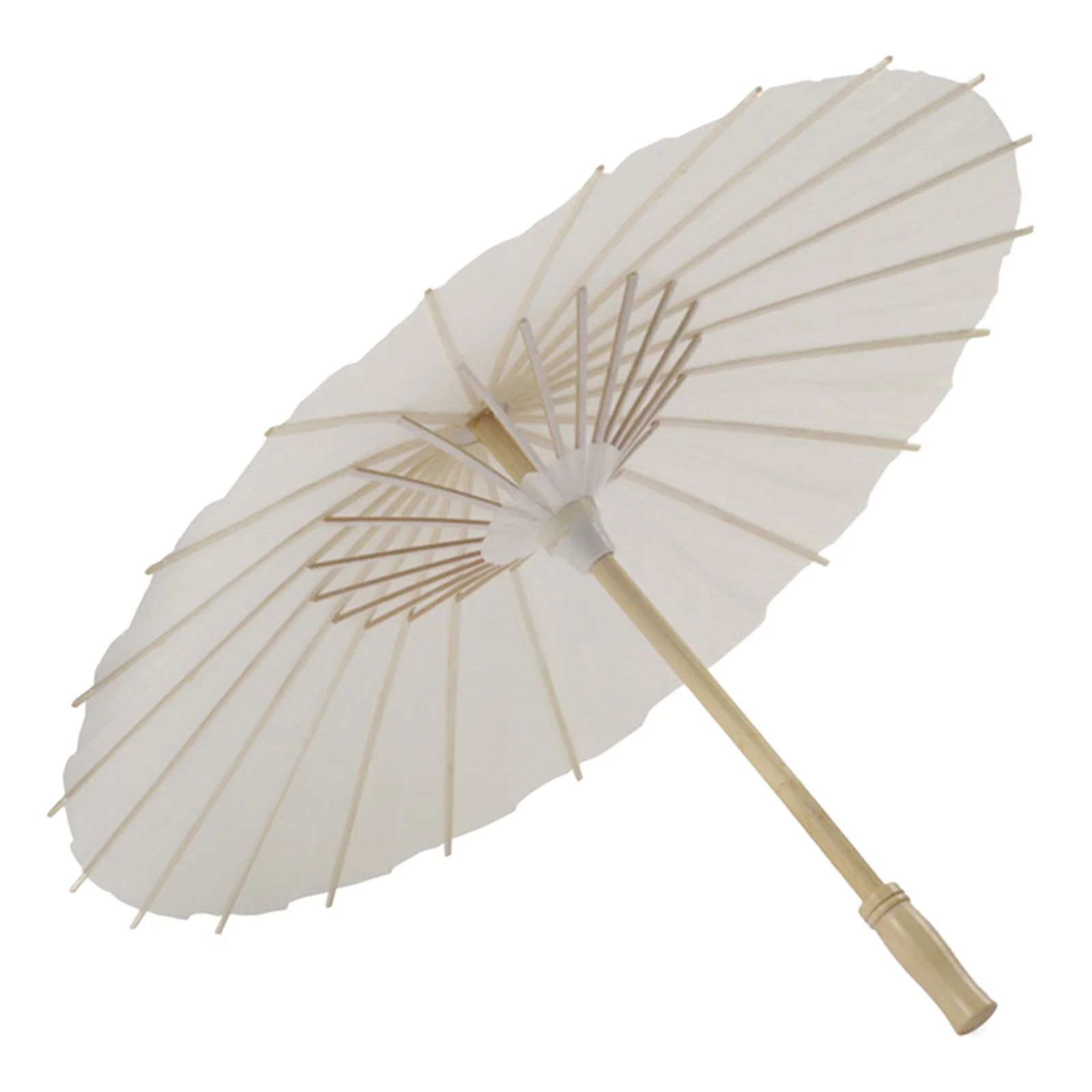 

Unfinished White Paper Umbrella for DIY Painting Oil Parasol Craft Project Handmade Decor Art Activity Chinese Oil Umbrella