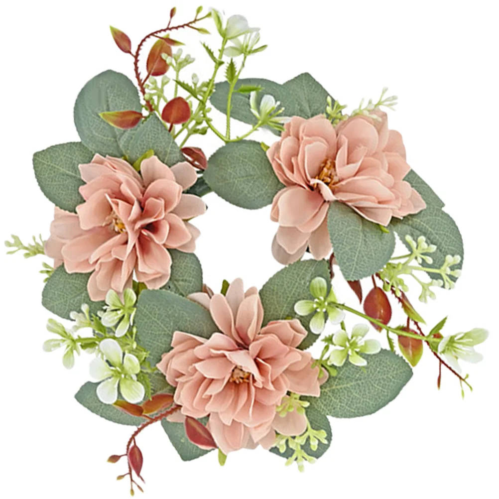 

Wedding Wreath Lifelike Design Wreath Ring for Table Farmhouse Layout Party Decoration Rings Wreaths