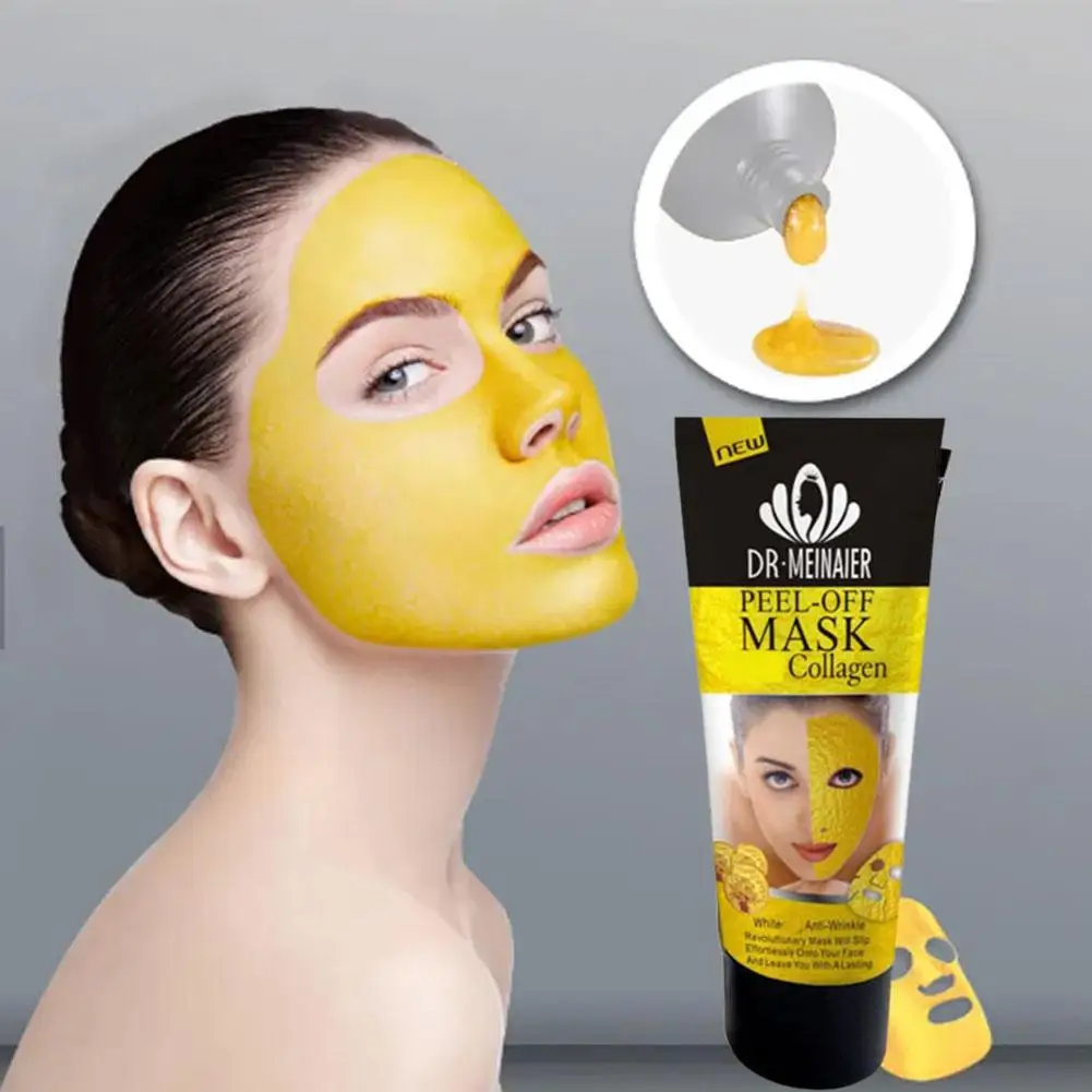 24K Gold Peel-Off Mask Collagen Anti Aging Wrinkle Lifting Firming Moisturises Deep Cleansing Fine Lines Mask For All Skin A6X3