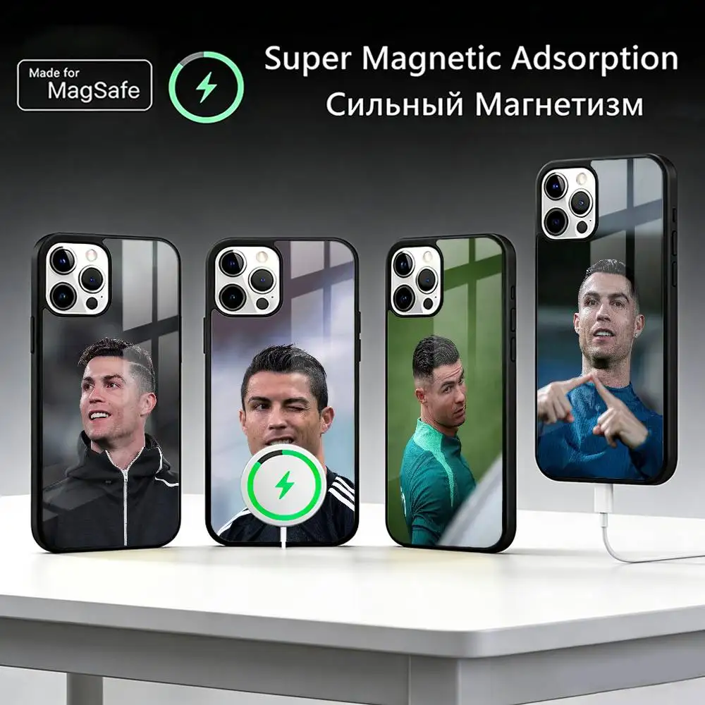 C-Cristiano-S Ronaldo CR7  Phone Case For IPhone17 16 15 14 13 12 11 Plus Pro Max Plus Wireless Charger Cover Funda
