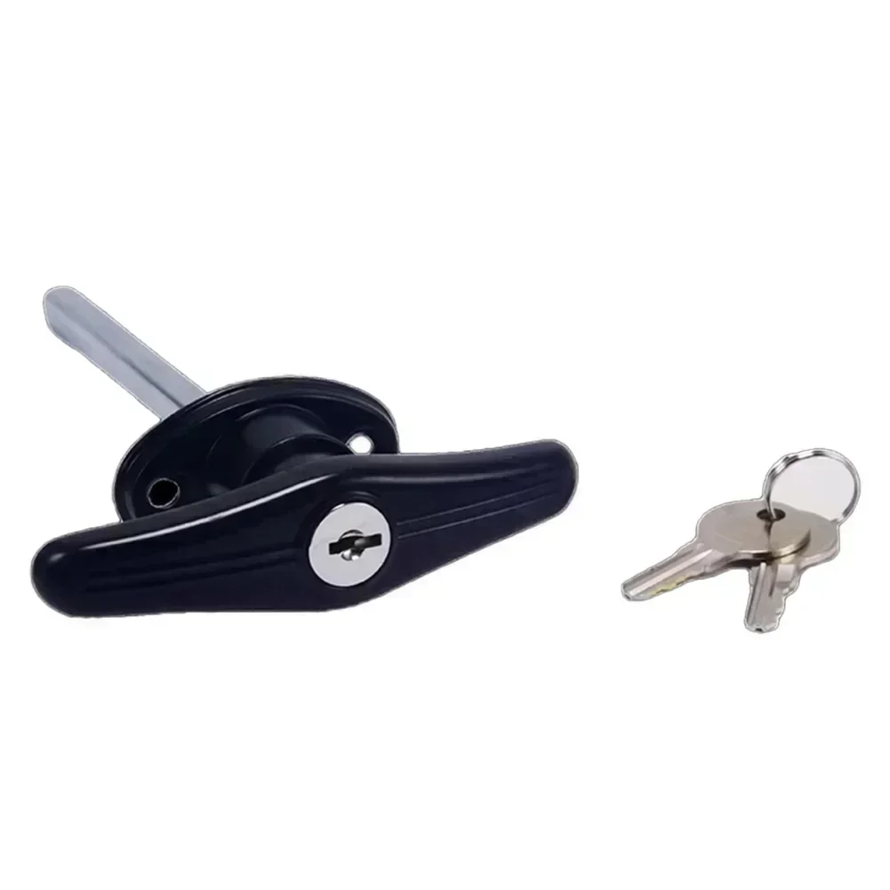 Campervan Door Security Lock Shed Lock T Handle Lock Zinc Alloy Construction Easy Installation Smooth Finish Campervan Accessory