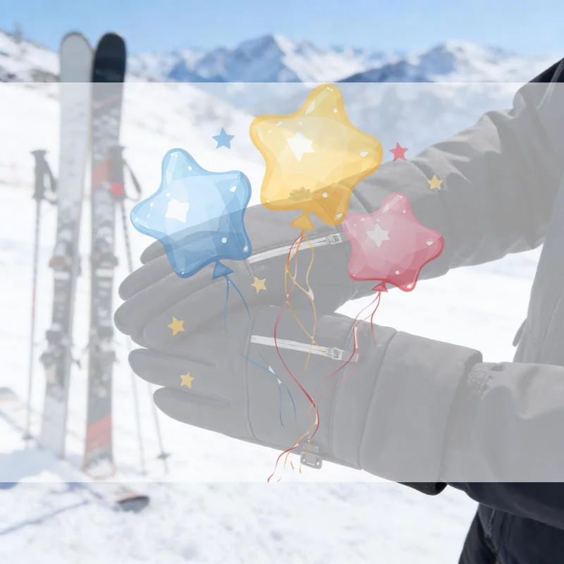Cycling Winter Touchscreen Gloves Thermal Motorcycle Ski Outdoor Zipper Pocket Water Repellent Non-slip Unisex Driving Gloves