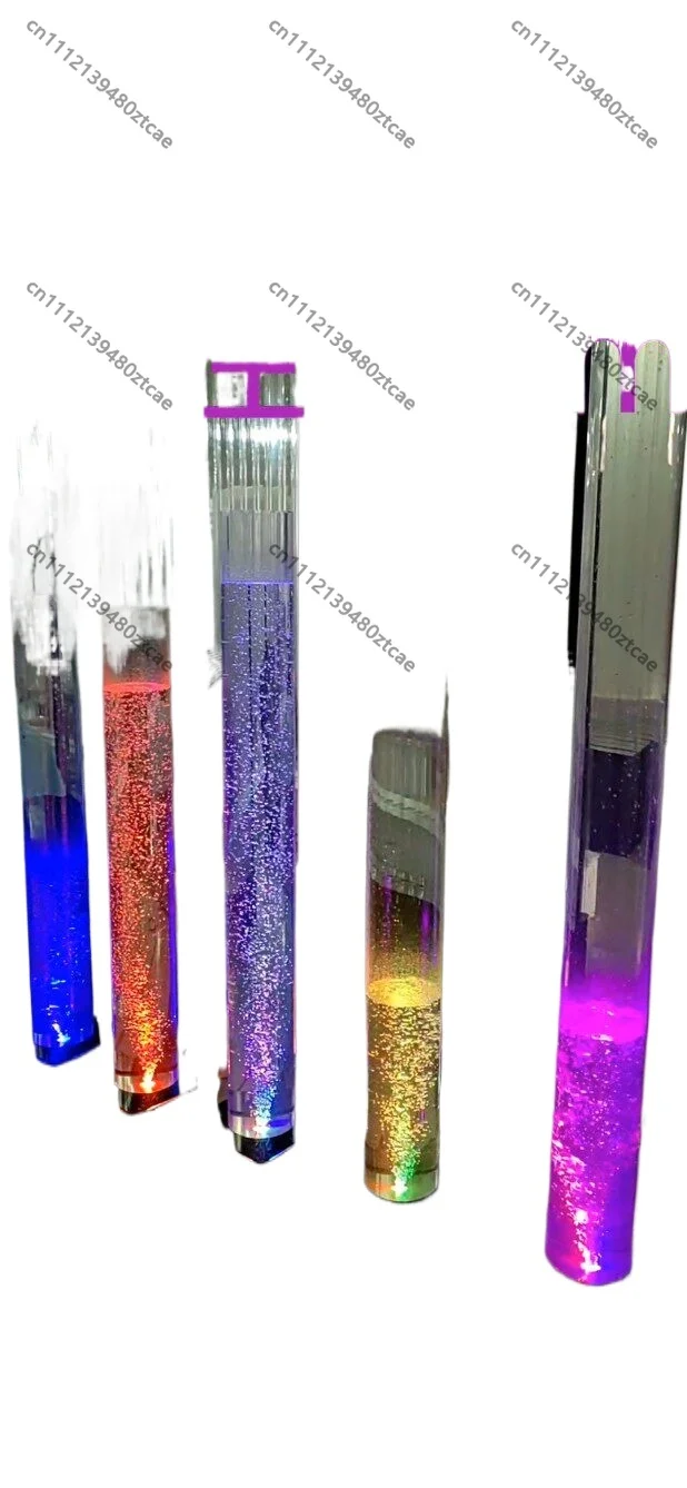 New Acrylic Bubble Column Round Tube Partition Screen,Bubble Lamp RGB Atmosphere Light,Indoor Decorative Water Drop Light