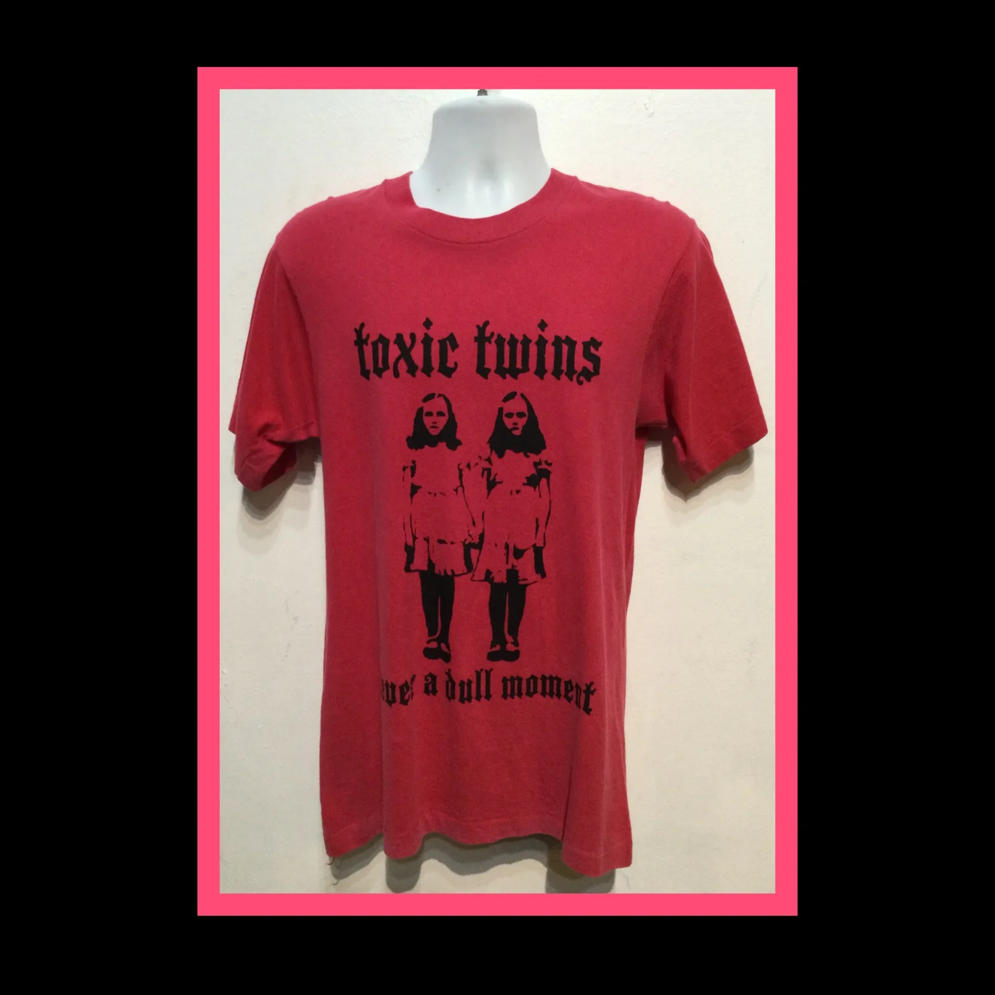 T-shirt novità stampata Vintage Twins tossici mai a