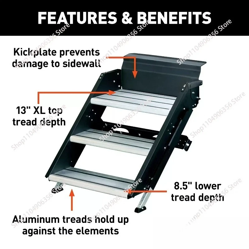 for RV folding step trailer pedal 30 inches wide