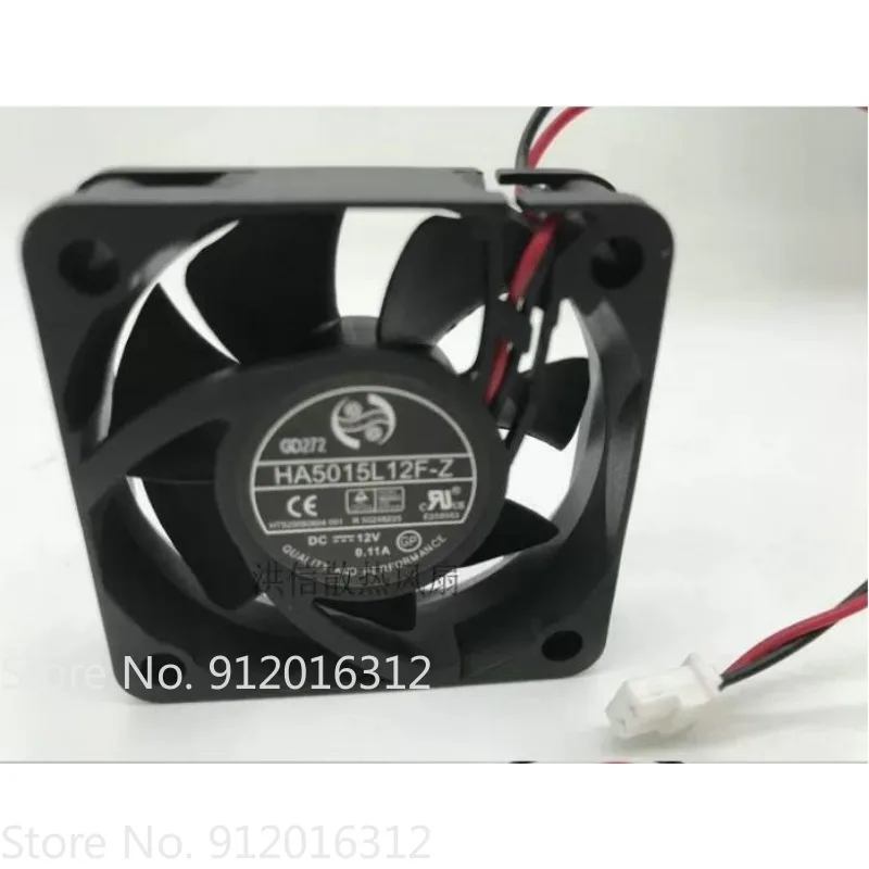 New Cooler Fan for ONG HUA 5015 HA5015L12F-Z DC12V 0.11A 2 Wire Mute Cooling Fan 5CM 50 * 50 *15mm