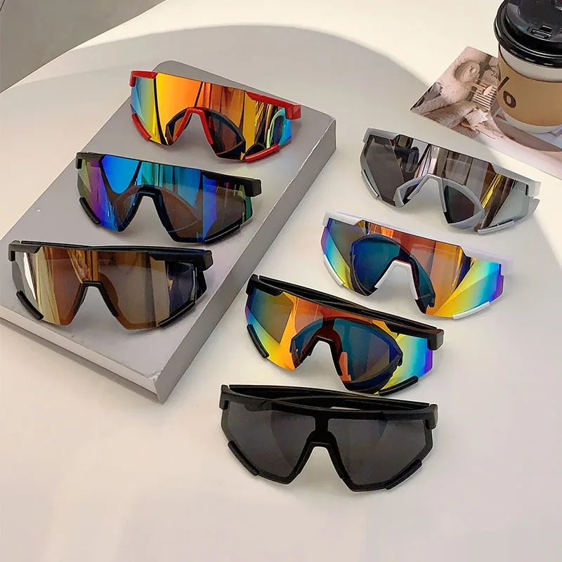 الرياضة في الهواء الطلق حملق النظارات الشمسية النساء للرجال العلامة التجارية الفاخرة مصمم خمر نظارات شمسية شعبية الشرير التزلج يندبروف ظلال