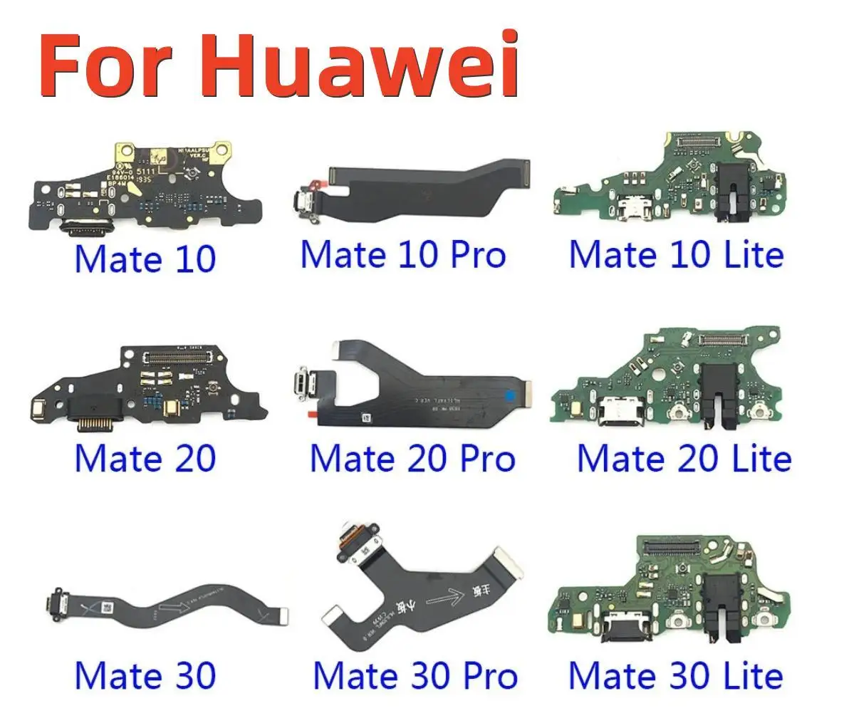 

Original Dock Connector Charging Port Flex Cable For Huawei Mate 9 10 20 30 Pro Lite 20X USB Flex Cable Replacement