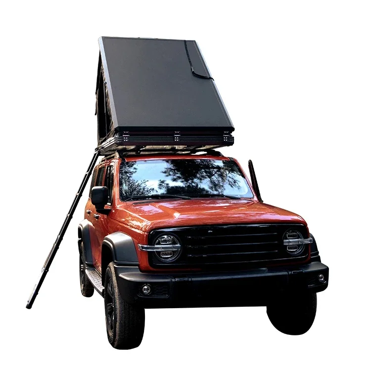 Rooftop Tent, Aluminum Hard Shell & Overlander Top Tent For Car Camping Outdoor