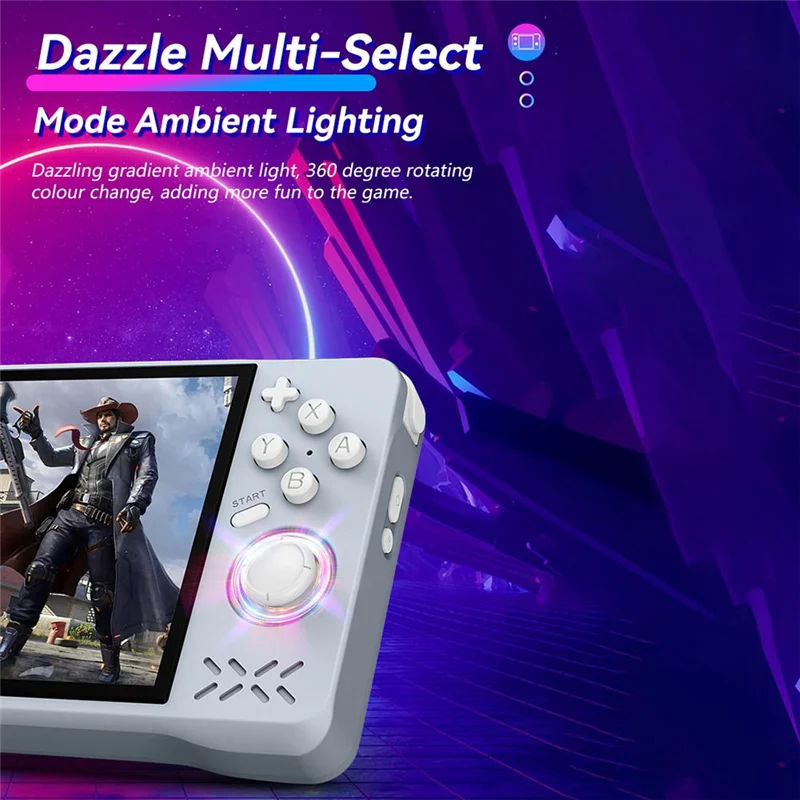 XF40H ريترو وحدة تحكم بجهاز لعب محمول 64G 4.0In IPS شاشة لينكس يدعم واي فاي RGB عصا تحكم ثلاثية الأبعاد مشغل ألعاب الجيب المحمول #2