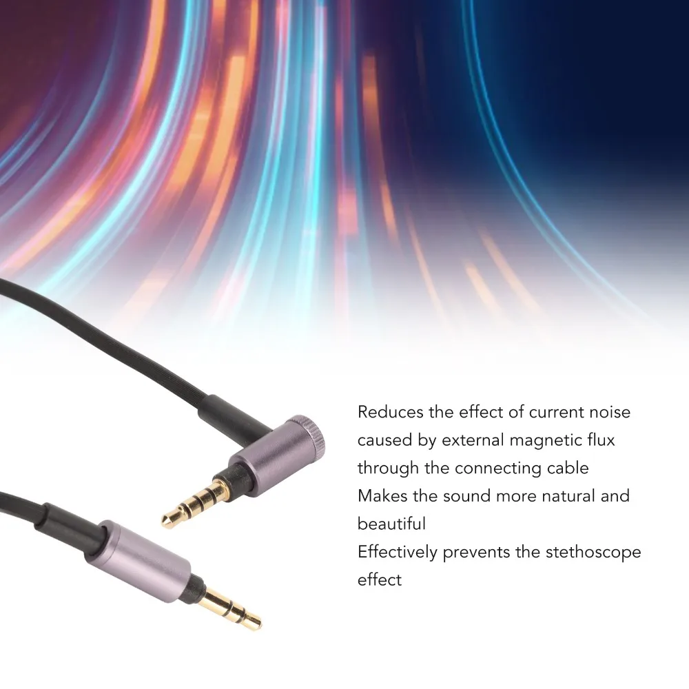 3.5mm To 3.5mm Earphone Replacement Cable Earbuds Upgrade Wire for WH 1000XM5 4 3 2 for MDR 1A MDR 100abn MSR7 100AAP