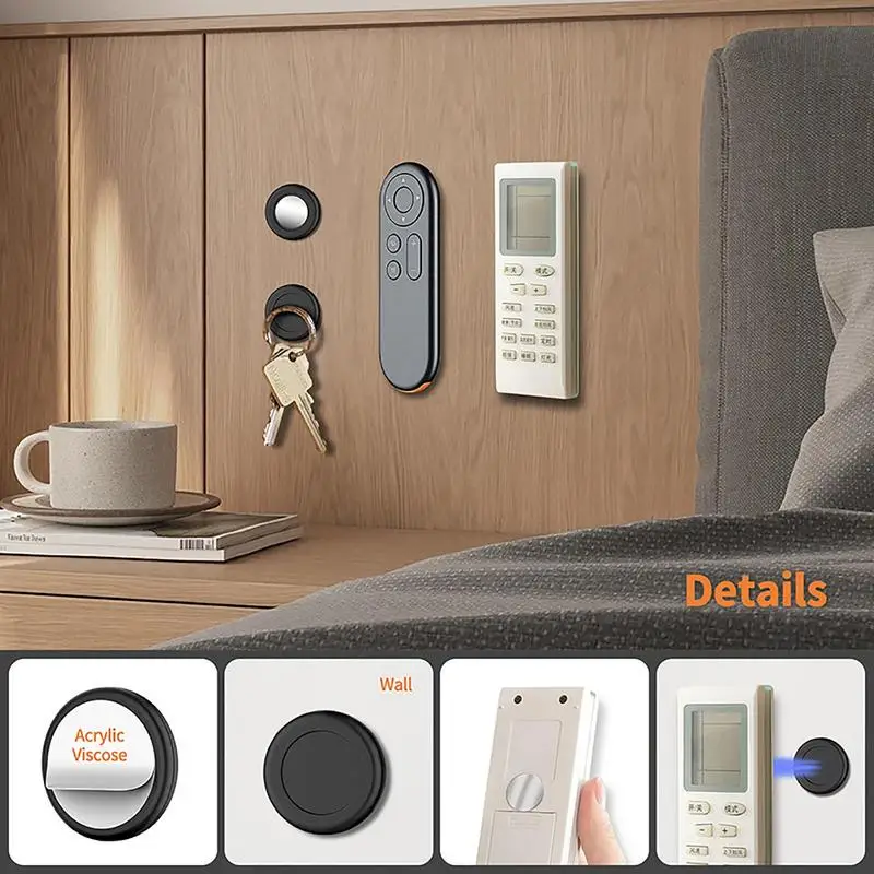 Remote Control Storage Magnetic Box Wall Mounted Storage Organizer TV Remote Control Mounted Mobile Phone Plug Charging Holder