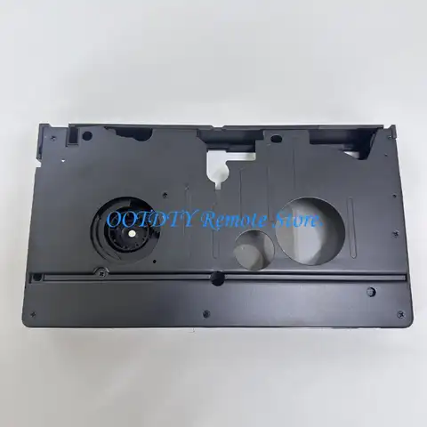 Full-Size Video Deck Media Shell for Small Camcorder Tape, VHSC Unit with Clear Load Door Single-Battery Use, Not for MiniDV Hi8