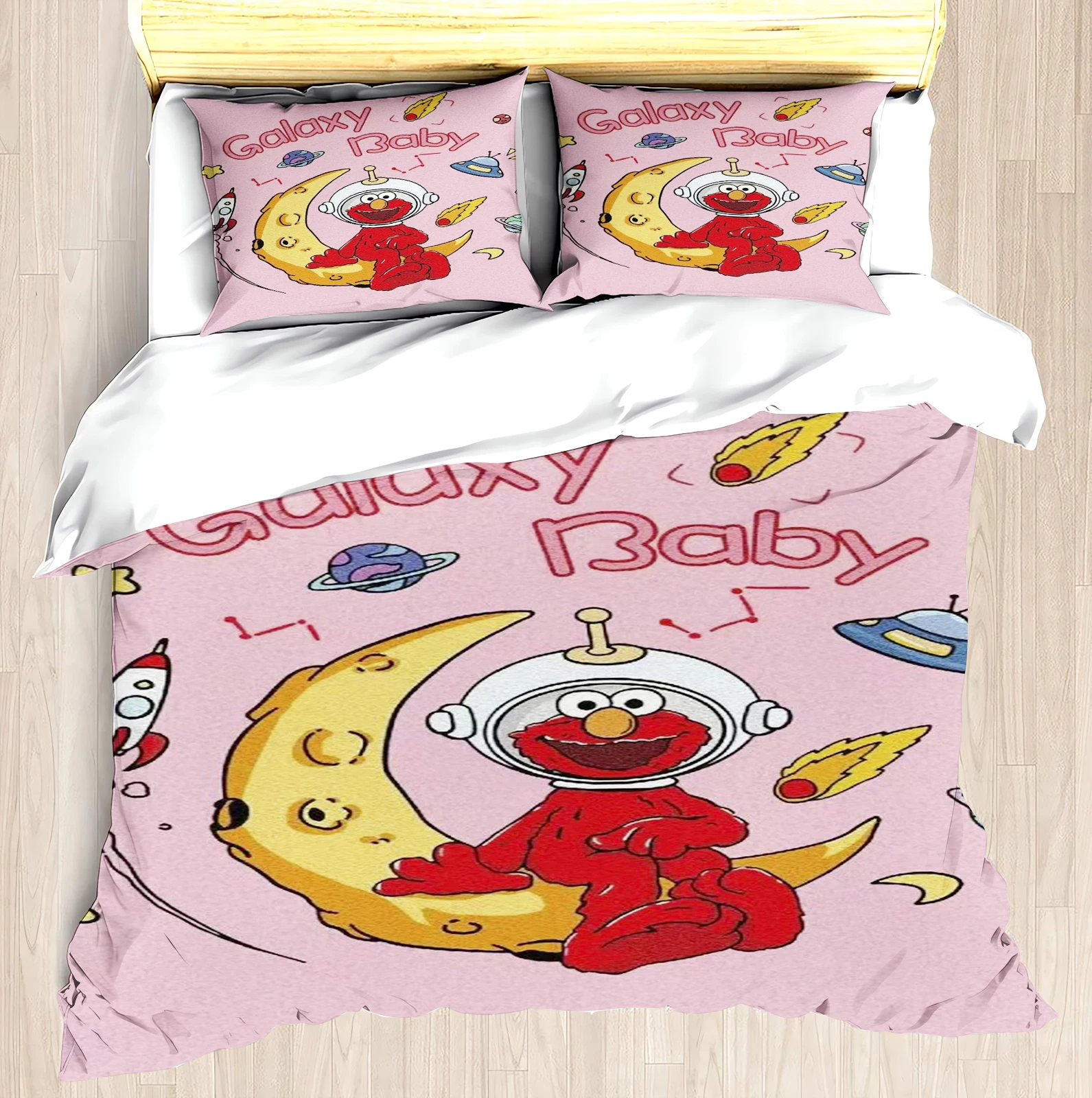 

Sesame Street 2/3pcs Duvet Cover Set Bedroom Various Size Bedding Polyester Decor Ultra Soft Comfortable New Designer