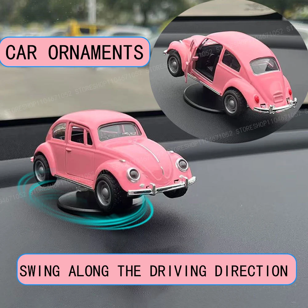 

Car Drift Rotating Ornaments Auto Dashboard Turning Racing Model Deco Car individuality Center Console Decoration For Beetle