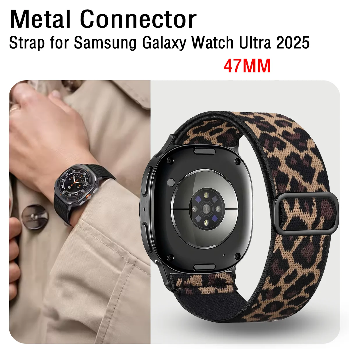 Für Samsung Galaxy Watch Ultra 47mm Armband Zubehör Correa Sport Nylon-Armband für Samsung Galaxy Watch Ultra (2025) 47mm Band