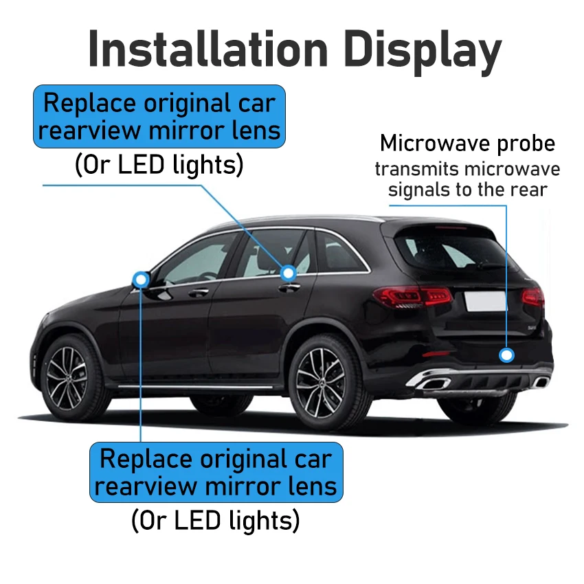 سيارة 77 جيجا هرتز كاشف الرادار لفورد إقليم 2018 إلى 2025 BSD BSM BSA المنطقة العمياء بقعة تحذير نظام الكشف طقم أجهزة استشعار وقوف السيارات