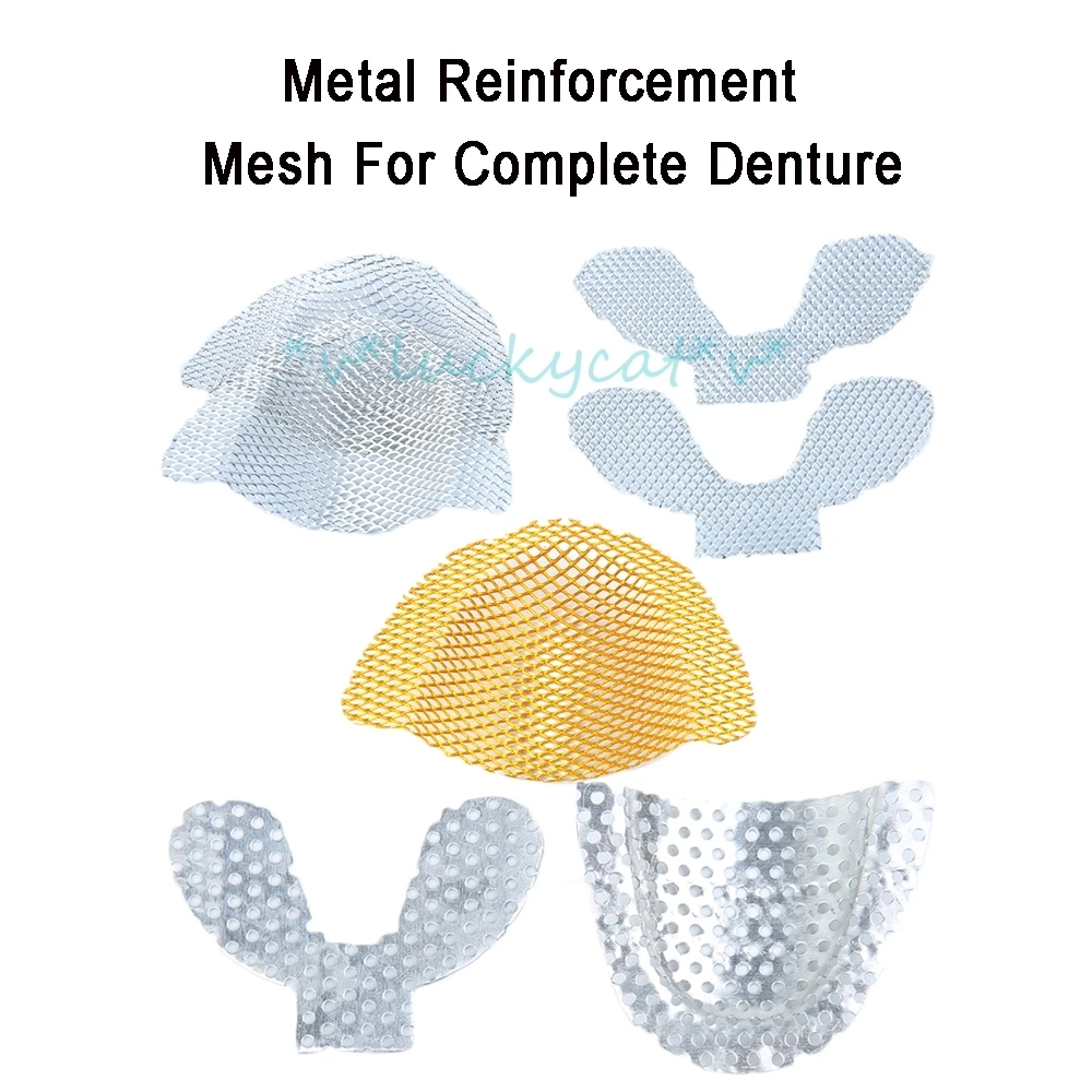 new 20 pcs/pack dental Metal Mesh Tray For Strengthening Upper/lower Teeth Dental Impression Metal Net Tray tool for dental item