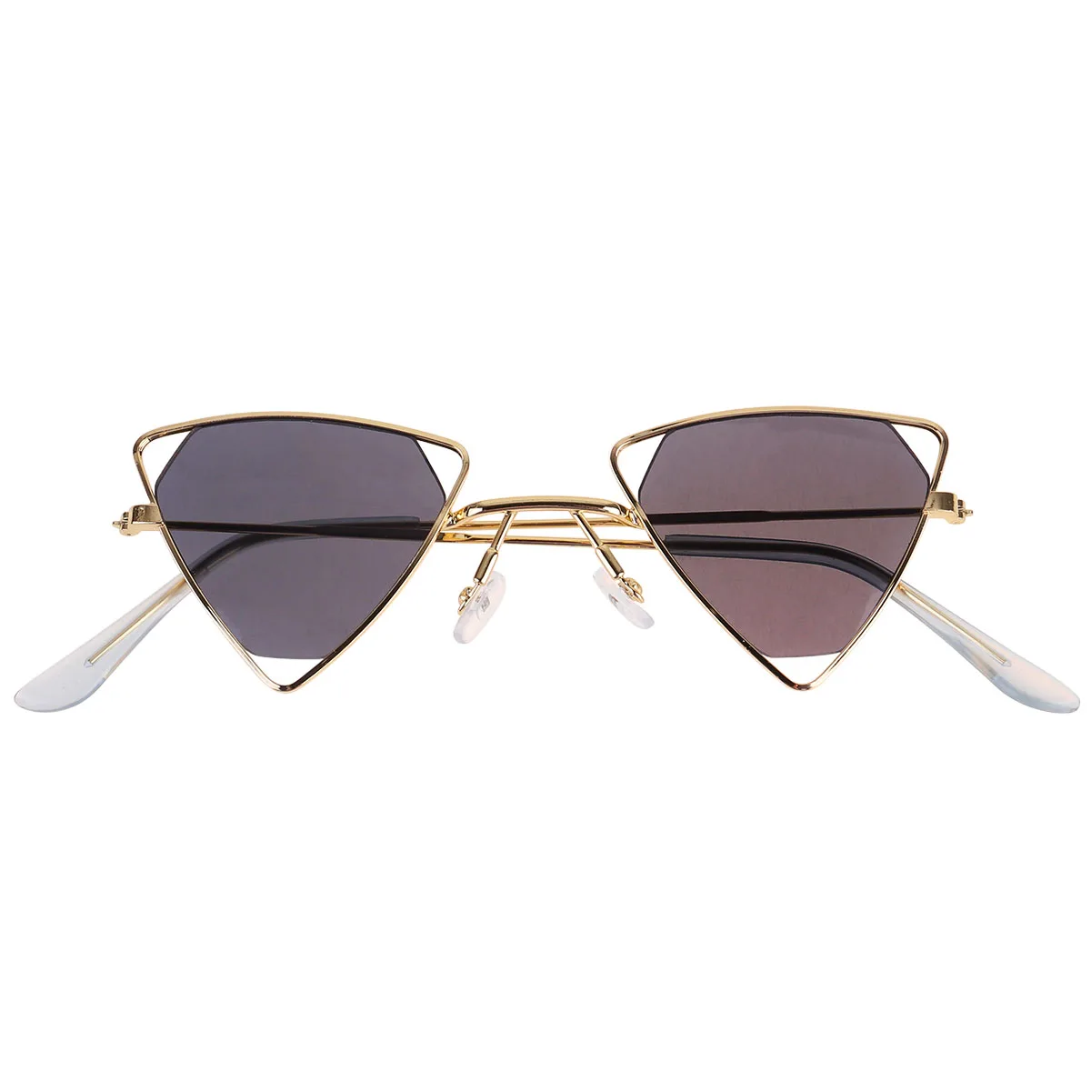 

1pc Metal Frame Sunglasses Hollow Out Triangle Three-Pointed Star Uv Protection Lightweight Stylish Colorful Durable Personality