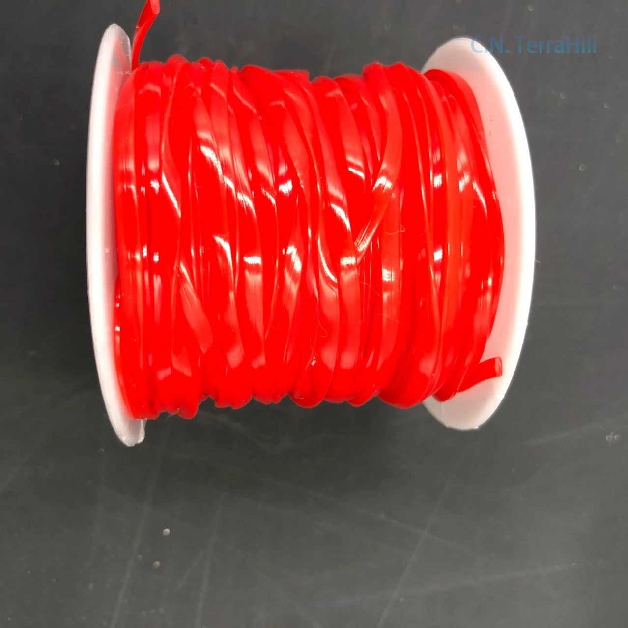 Eco-Friendly PVC Plastic DIY Craft Cord Flat Thread for Handmade Weaving, 14 Colors, Art Supplies
