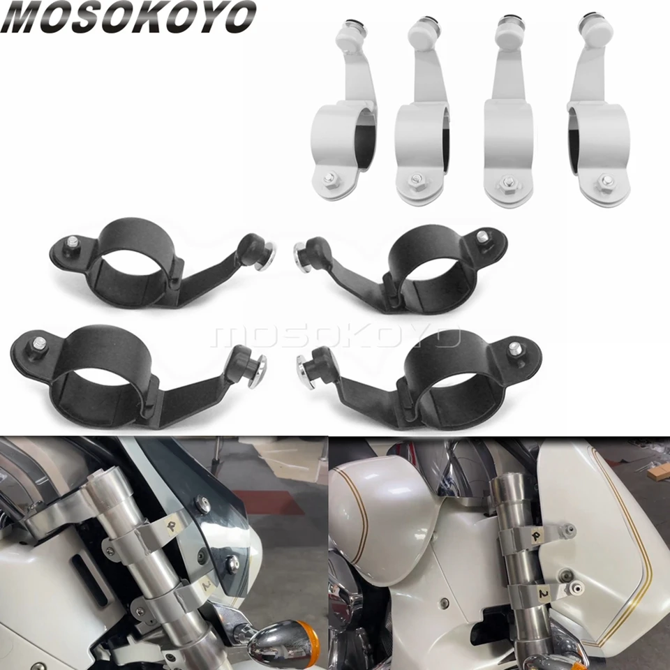 Cone Spike Air Cleaner Kit Windshield Handlebar Riser Air Filter